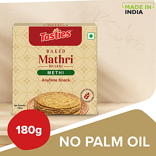 Tasties Bhakri Baked Mathri - Methi, 180 g  