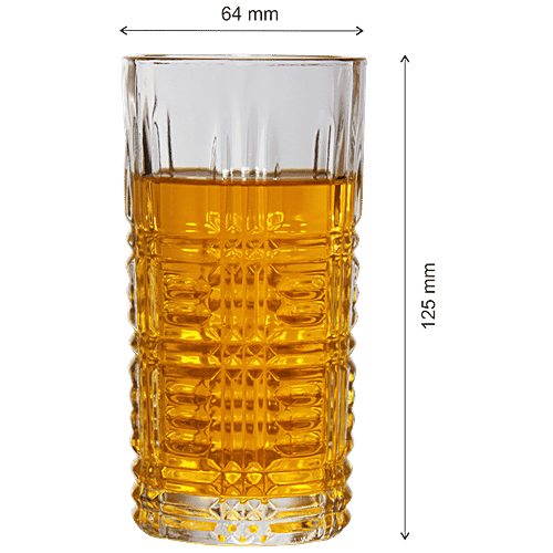 Iveo Glass Athena Tumbler, 250 ml Set of 6