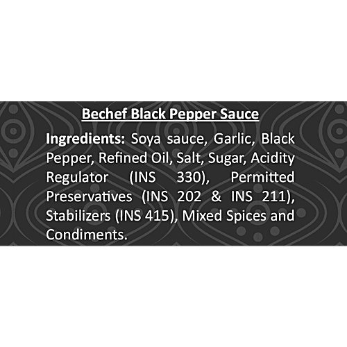 Bechef Black Pepper Sauce, 300 g No Trans Fat