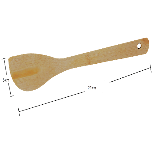 Bamboooz Kitchen Tools Set With Holder Made Of Bamboo Wood - Spatula, Ladle, Turner, 4 pcs  