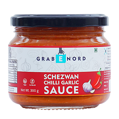 Buy Grabenord Schezwan Chilli Garlic Sauce Dairy Free Online at Best