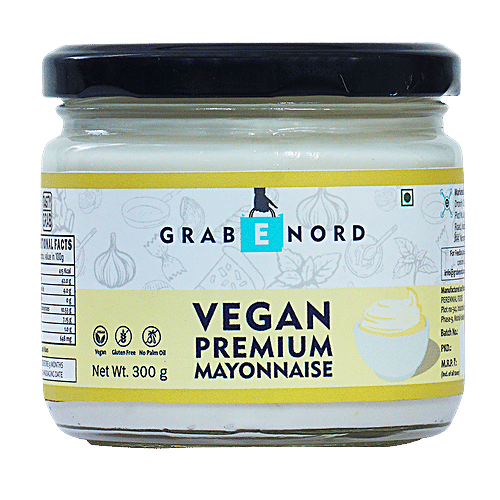 Grabenord Vegan Premium Mayonnaise, 300 g  No Palm Oil & Gluten Free