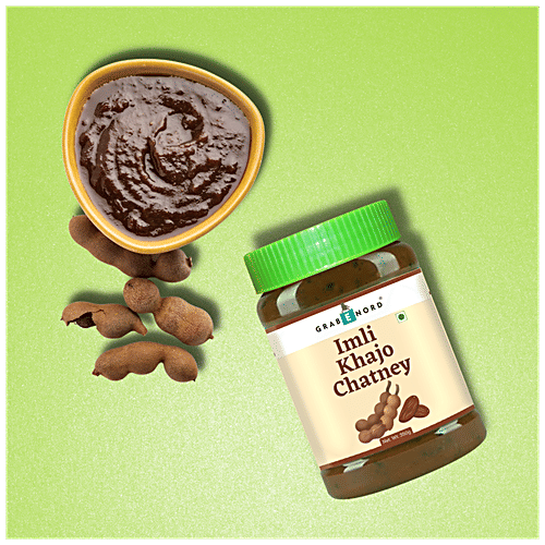 Madhur Grabenord Imli Khajoor Chutney 350g, Handcrafted, Indian Style, 350 g