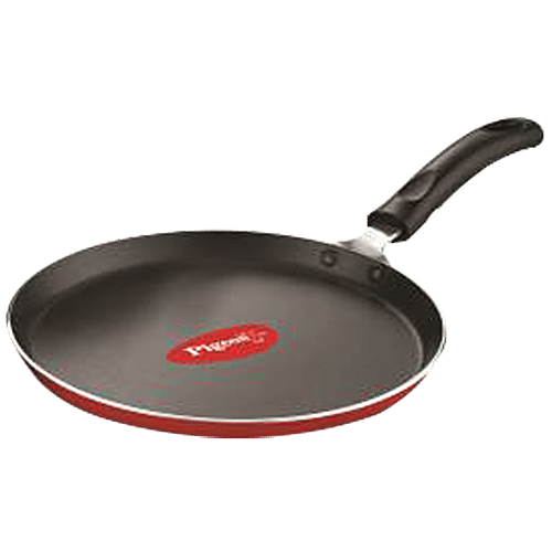 Pigeon by Stovekraft Non-Stick Cookware Set - Favourite, Red, 12417-S, 2 pcs (Tawa 250 mm+Fry Pan 240 mm) 5 Layer Teflon Coating