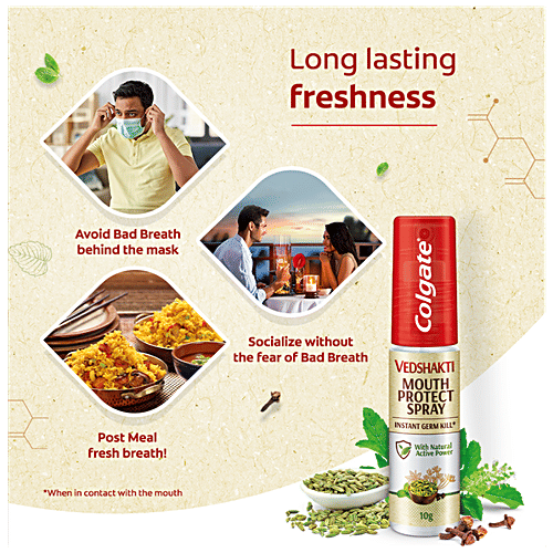 Colgate Vedshakti Mouth Protect Spray, 10 g  