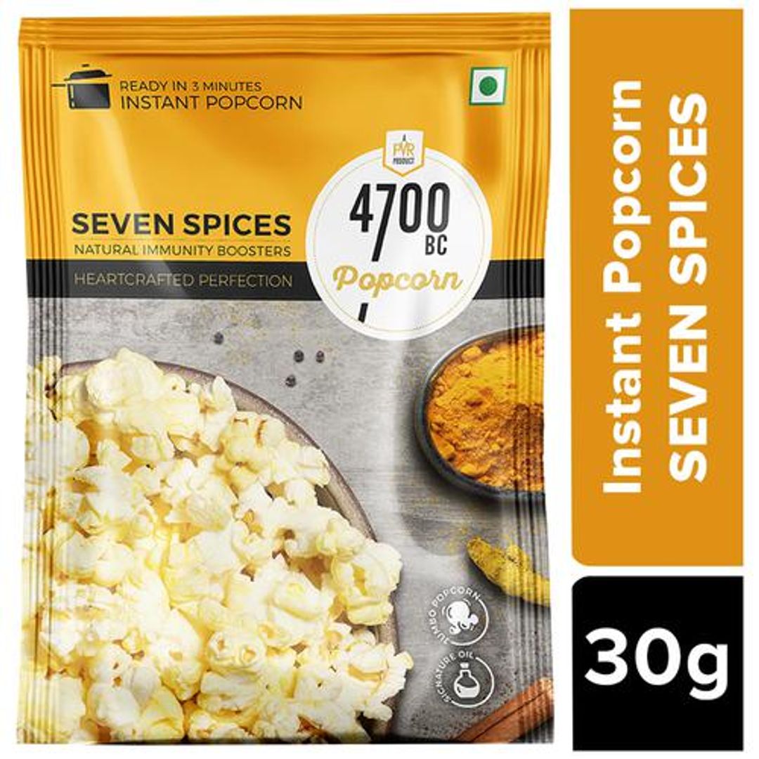 4700BC Instant Popcorn - Seven Spices Immunity Booster, 30 g 