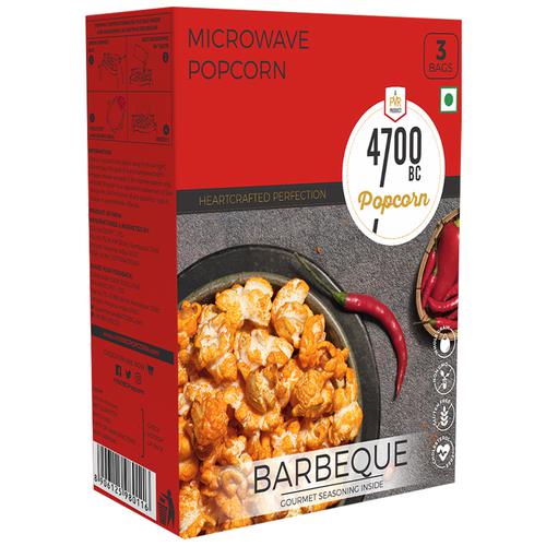 4700BC Microwave Popcorn - Barbeque, 276 g (3 N x 92 g each) Non-GMO, Gluten Free