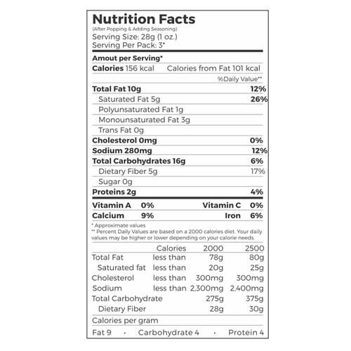 4700BC Microwave Popcorn - Barbeque, 276 g (3 N x 92 g each) Non-GMO, Gluten Free