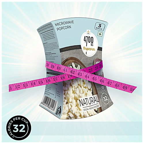 4700BC Microwave Popcorn - Natural Healthy, 85 g Non-GMO, Gluten Free