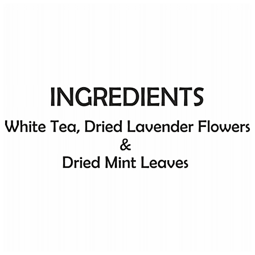 Sancha Lavender White Tea - Helps To Relax, Rich Aroma, 1 g (25 Bags x 1 g Each) Biodegradable Tea Bags