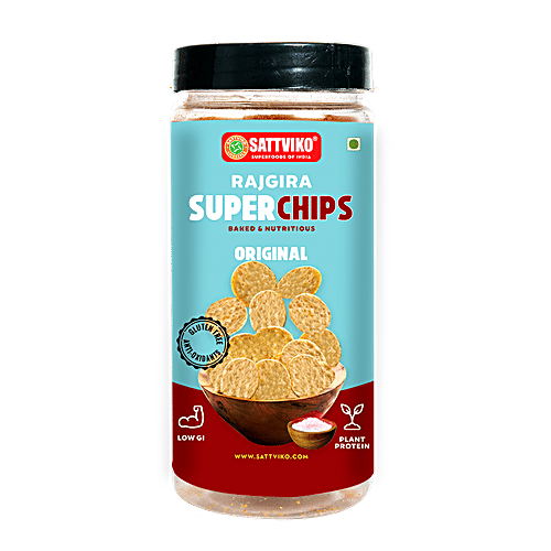 Sattviko Rajgira Superchips Jar, 110 g  