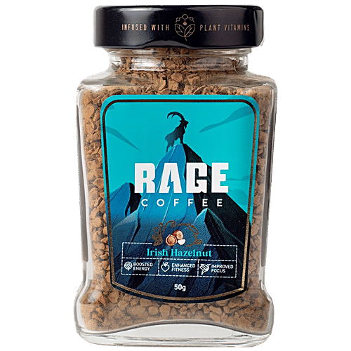 Buy Rage Coffee Irish Hazelnut Flavour Premium Arabica Instant Coffee
