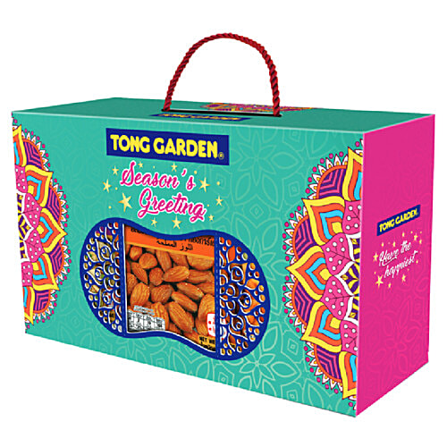 Tong Garden Gift Box - Mixed Nuts, Seasons Greetings, 227 g Box 