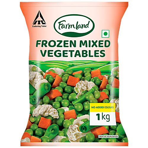 Farmland Frozen Mixed Vegetables - Ready To Cook, 1 kg  No Added Colours or Preservatives