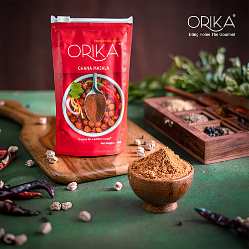 Orika Chana Masala, 100 g Standy pouch No Artificial Colours