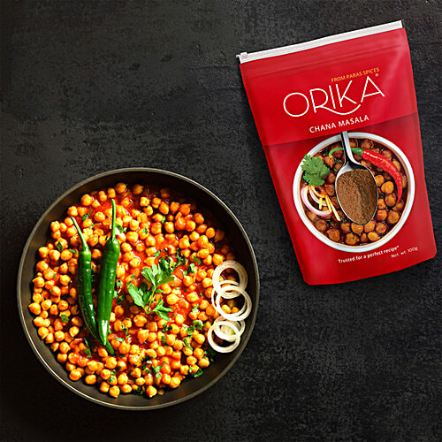 Orika Chana Masala, 100 g Standy pouch No Artificial Colours