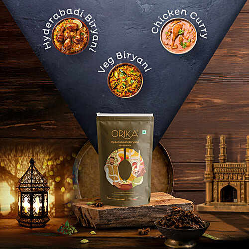 Orika Hyderabadi Biryani Seasoning, 85 g Standy pouch 