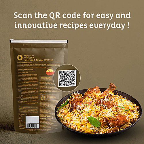 Orika Hyderabadi Biryani Seasoning, 85 g Standy pouch 