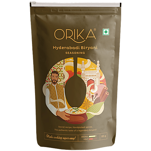 Orika Hyderabadi Biryani Seasoning, 85 g Standy pouch 