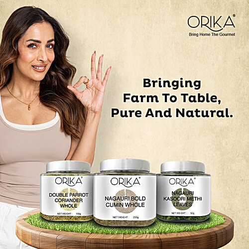 Orika Coriander Seeds/Kottambari Beeja, 150 g Pet jar