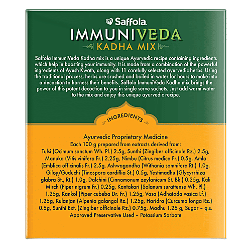 Saffola Immuniveda Kadha Mix, 80 g (4 g x 20 pcs) 