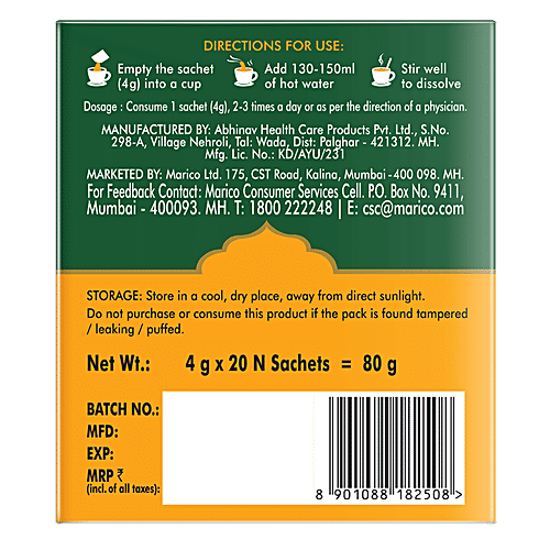 Saffola Immuniveda Kadha Mix, 80 g (4 g x 20 pcs) 