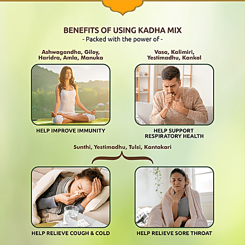 Saffola Immuniveda Kadha Mix, 80 g (4 g x 20 pcs) 