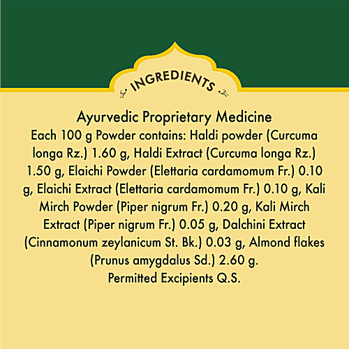 Saffola Immuniveda Golden Turmeric Milk Mix - Immunity Booster, 400 g Jar Boost Immunity & Source of Protein