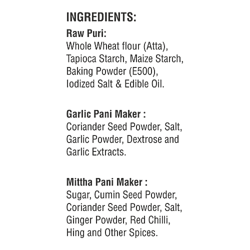 Shareat Jalballs Pani Puri Kit - Garlic, 30 pcs  