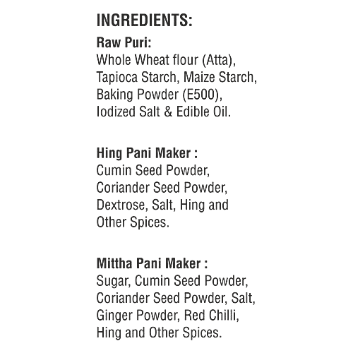 Shareat Jalballs Pani Puri Kit - Hing, 30 pcs  