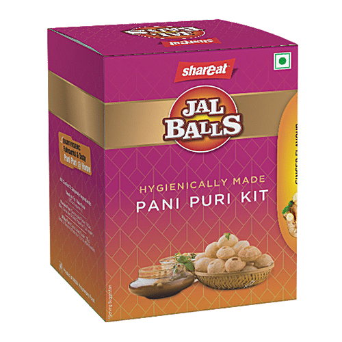 Shareat Jalballs Pani Puri Kit - Hing, 30 pcs  