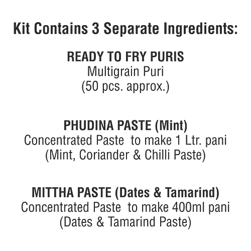 Shareat Jalballs Pani Puri Kit - Mint, 50 pcs  
