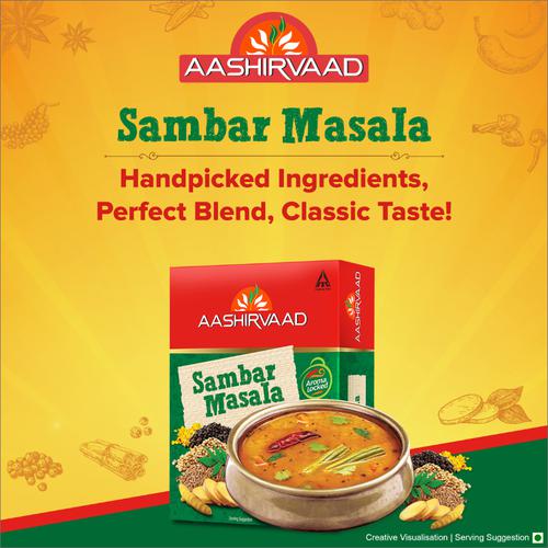 Aashirvaad Sambar Masala - Handpicked Spices & Authentic Taste, 100 g  
