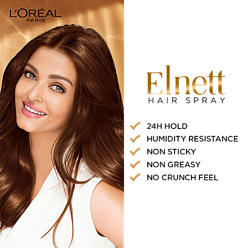 Loreal Paris Elnett Satin Extra Strength Hair Spray, 400 ml  