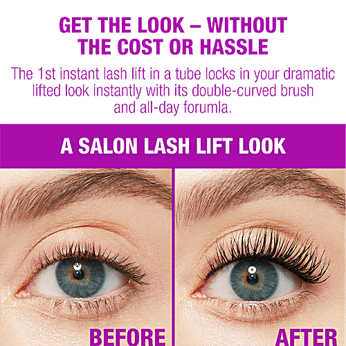 Maybelline New York Lash Lift Mascara - Waterproof, 8.6 g Black 