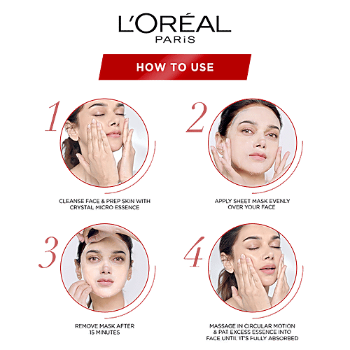 Loreal Paris Revitalift Crystal Micro-Essence Sheet Mask, 25 g