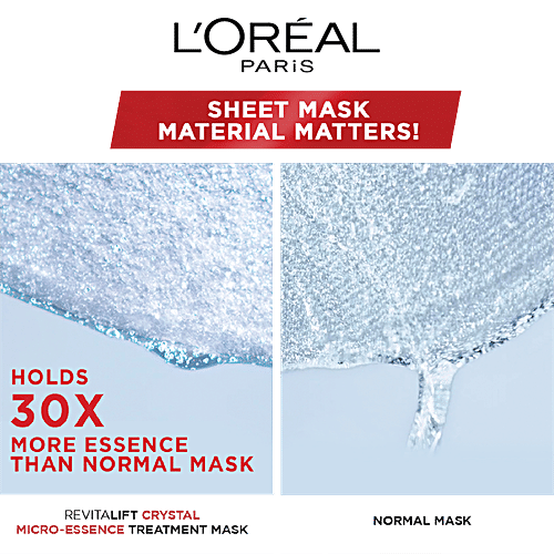 Loreal Paris Revitalift Crystal Micro-Essence Sheet Mask, 25 g