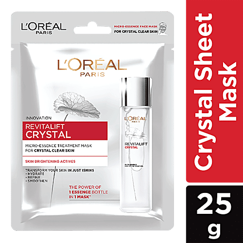 Loreal Paris Revitalift Crystal Micro-Essence Sheet Mask, 25 g