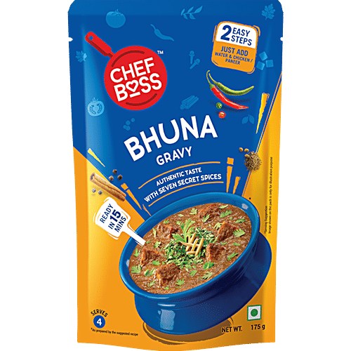 ChefBoss Bhuna Masala Gravy - Ready To Cook, 175 g  Ready to Cook