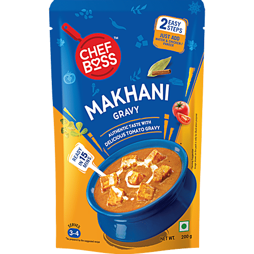 ChefBoss Makhani Gravy - Ready To Cook, 200 g  Ready to Cook