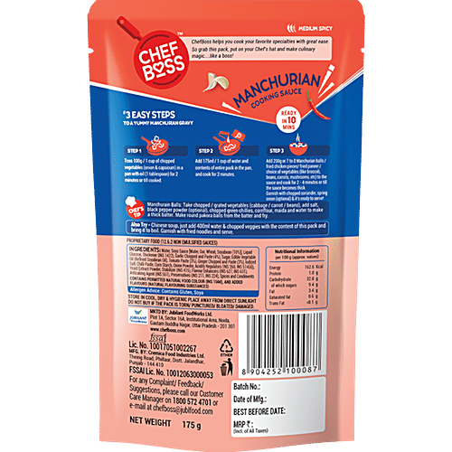 ChefBoss Manchurian Cooking Sauce, 175 g  