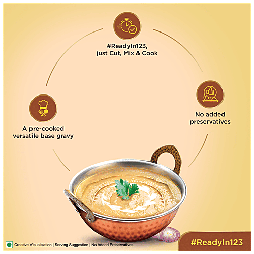 ITC Master Chef Cashew Onion All-Purpose Gravy - Ready To Cook, 200 g  No Added Preservatives