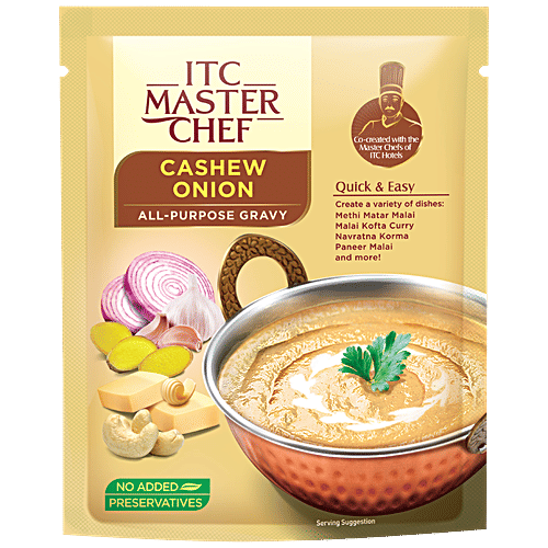ITC Master Chef Cashew Onion All-Purpose Gravy - Ready To Cook, 200 g  No Added Preservatives