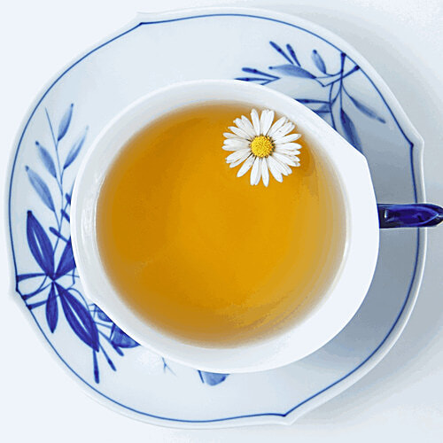 Blue Tea Chamomile Whole Flower - Herbal Tea, Caffeine Free, 30 g PET Jar Caffeine Free