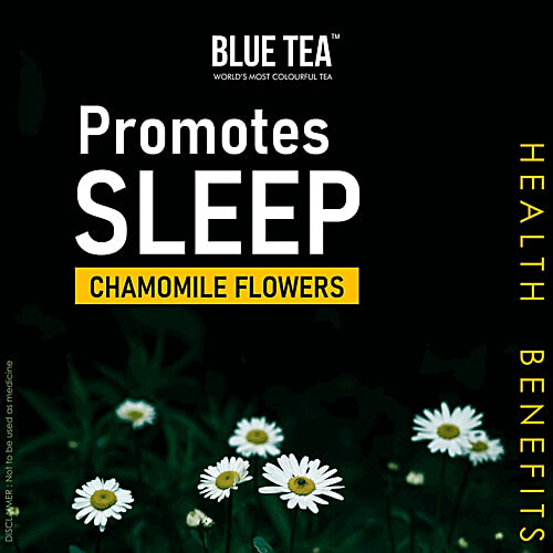 Blue Tea Chamomile Whole Flower - Herbal Tea, Caffeine Free, 30 g PET Jar Caffeine Free
