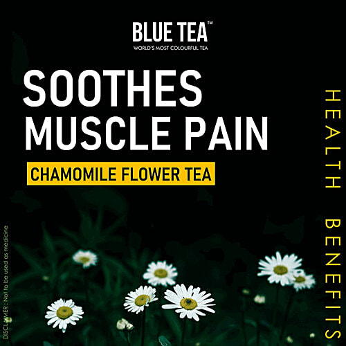 Blue Tea Chamomile Whole Flower - Herbal Tea, Caffeine Free, 30 g PET Jar Caffeine Free