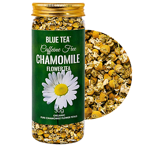 Buy Blue Tea Chamomile Whole Flower Herbal Tea, Caffeine Free Online