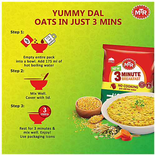 MTR Dal Oats 3 Min Breakfast, 48 g  