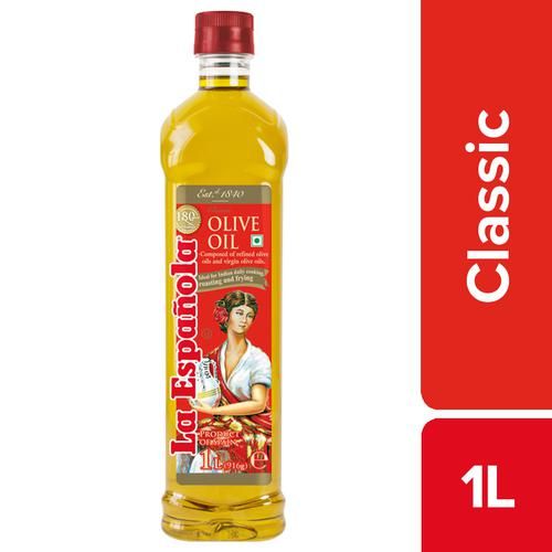 La Espanola Olive Oil - Pure, Classic, All Purpose Cooking oil, 1 L Pet Bottle 