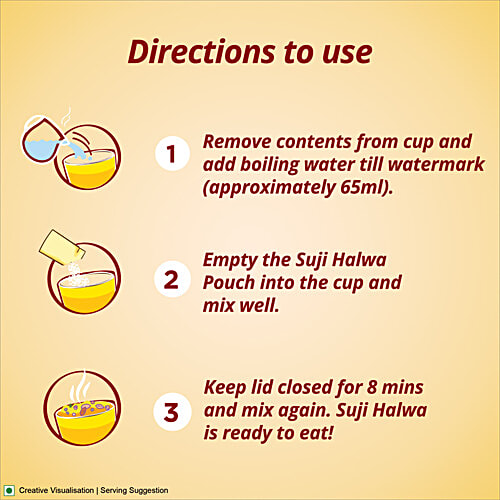 Aashirvaad Instant Suji Halwa - With Jaggery, 70 g  Ready to Eat Halwa, Instant Sweet Dish